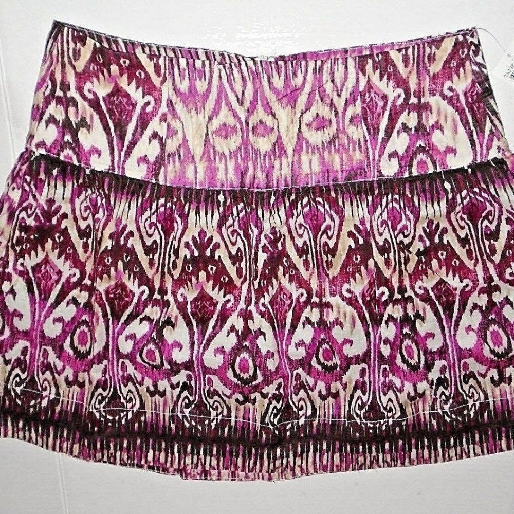 Print Lined Summer Fun Skirt